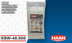 product Кабелни връзки HAAN KBW-48.500 бели (100бр./1пакет) thumb